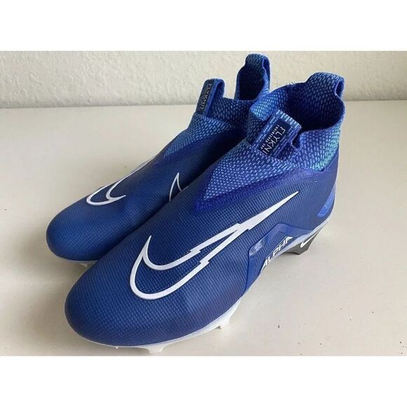 Nike Alpha Menace Elite 3 Flyknit Football Cleats Royal Blue CT6648-414 Men 10.5 - Picture 8 of 12